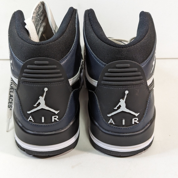 Jordan Legacy 312 Midnight Navy Mens Sz 12 Modified Basketball Shoes No Strap - Picture 11 of 16